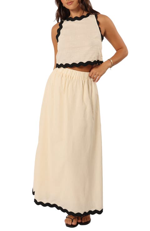 Chrissy Sleeveless Cotton Top & Maxi Skirt