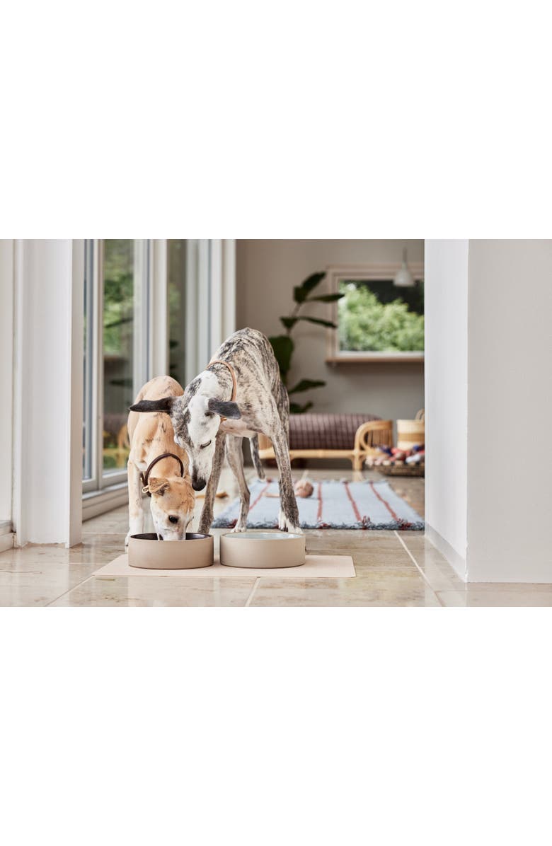 OYOY Sia Dog Bowl, Alternate, color, Ice Blue