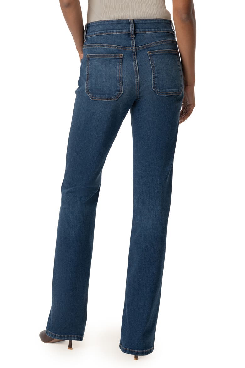 Natalie Patch Pocket Mid Rise Flare Jeans, Alternate, color, CHAMP