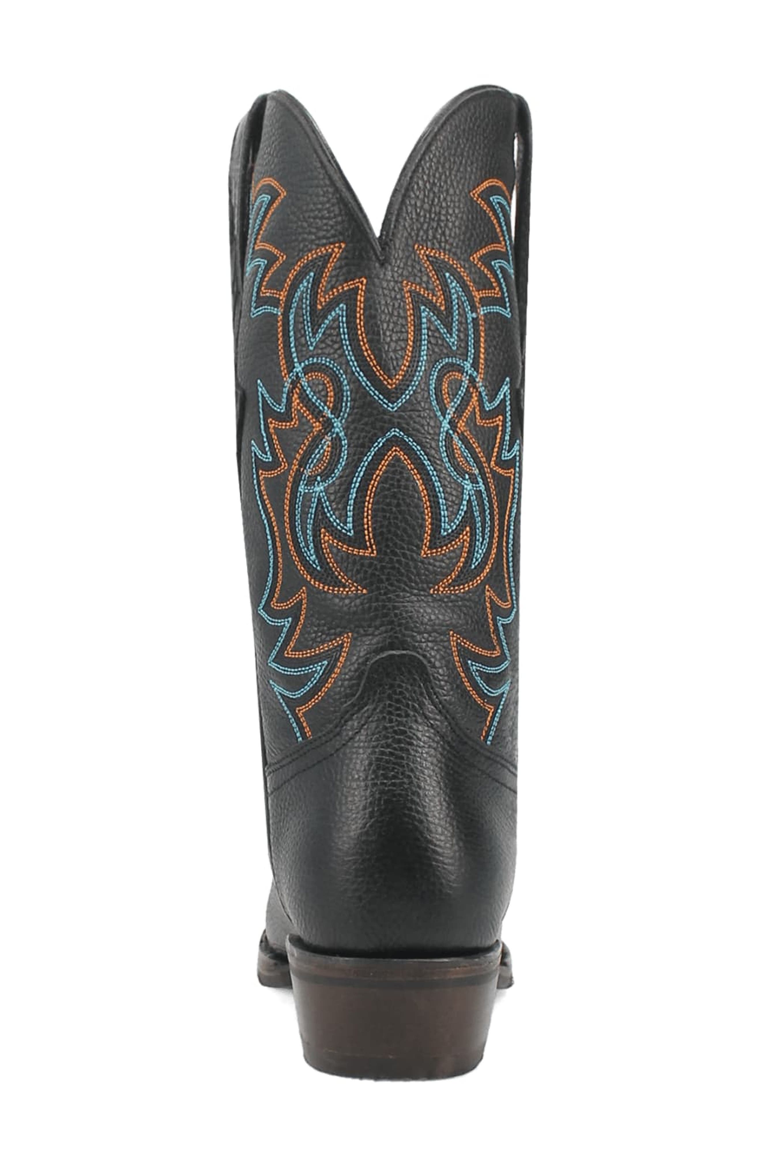Dingo Gold Rush Pebbled Leather Cowboy Boot, Alternate, color, 