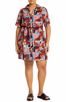 City Chic Amara Belted Shirtdress