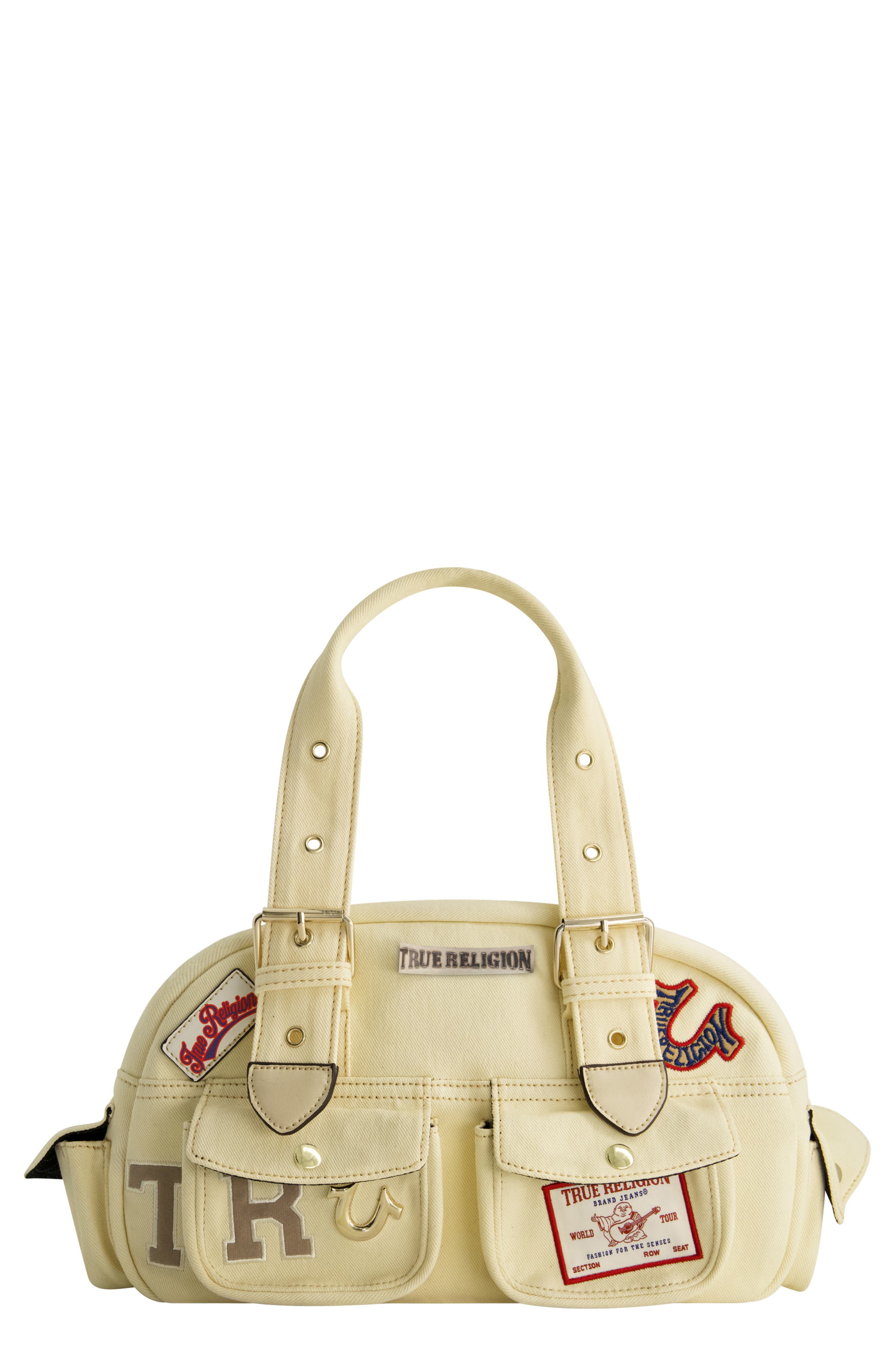 Multi-Patch Satchel, Main, color, BEIGE