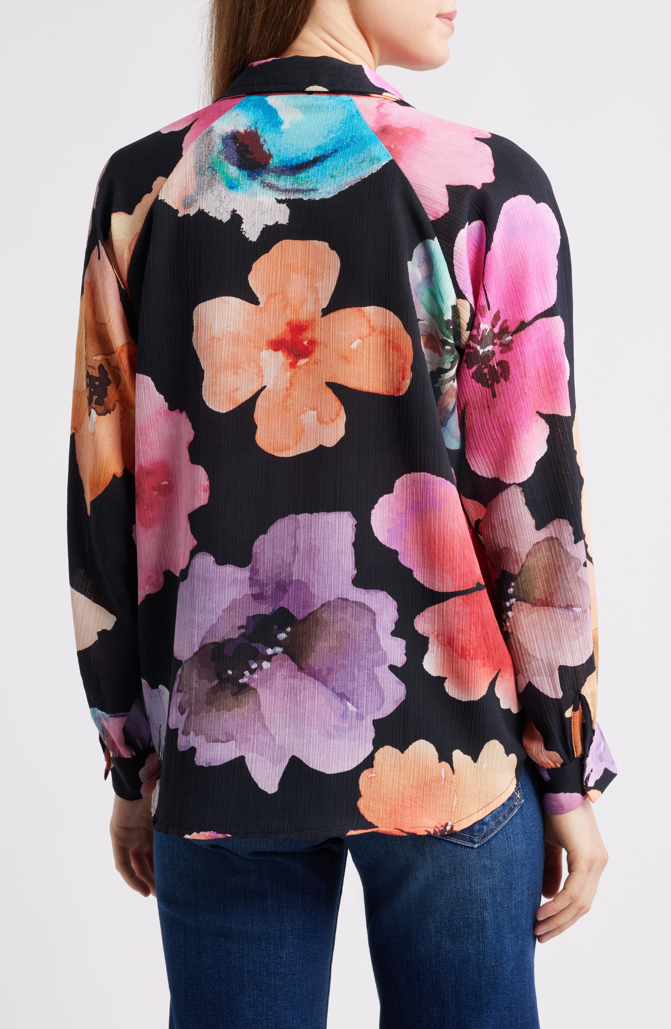 Print Split Neck Top - image 4