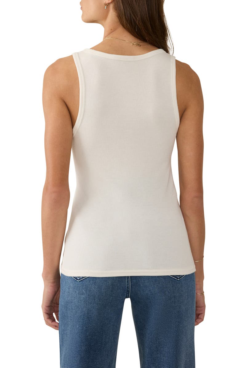 Faherty Featherweight Freestyle Rib Tank Top, Alternate, color, Egret