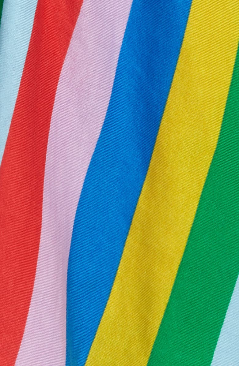 Mini Boden Rainbow Stripe Jersey Skort, Alternate, color, 