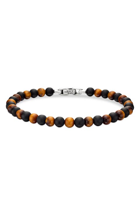 Men's Alternating Stone Beaded Bracelet