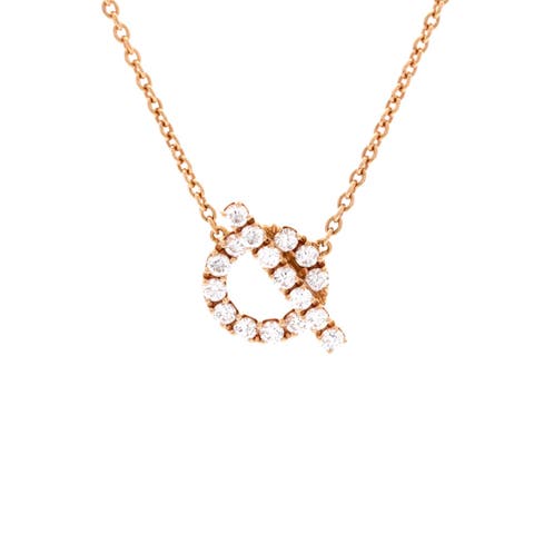 Finesse Pendant Necklace 18K Rose Gold and Diamonds