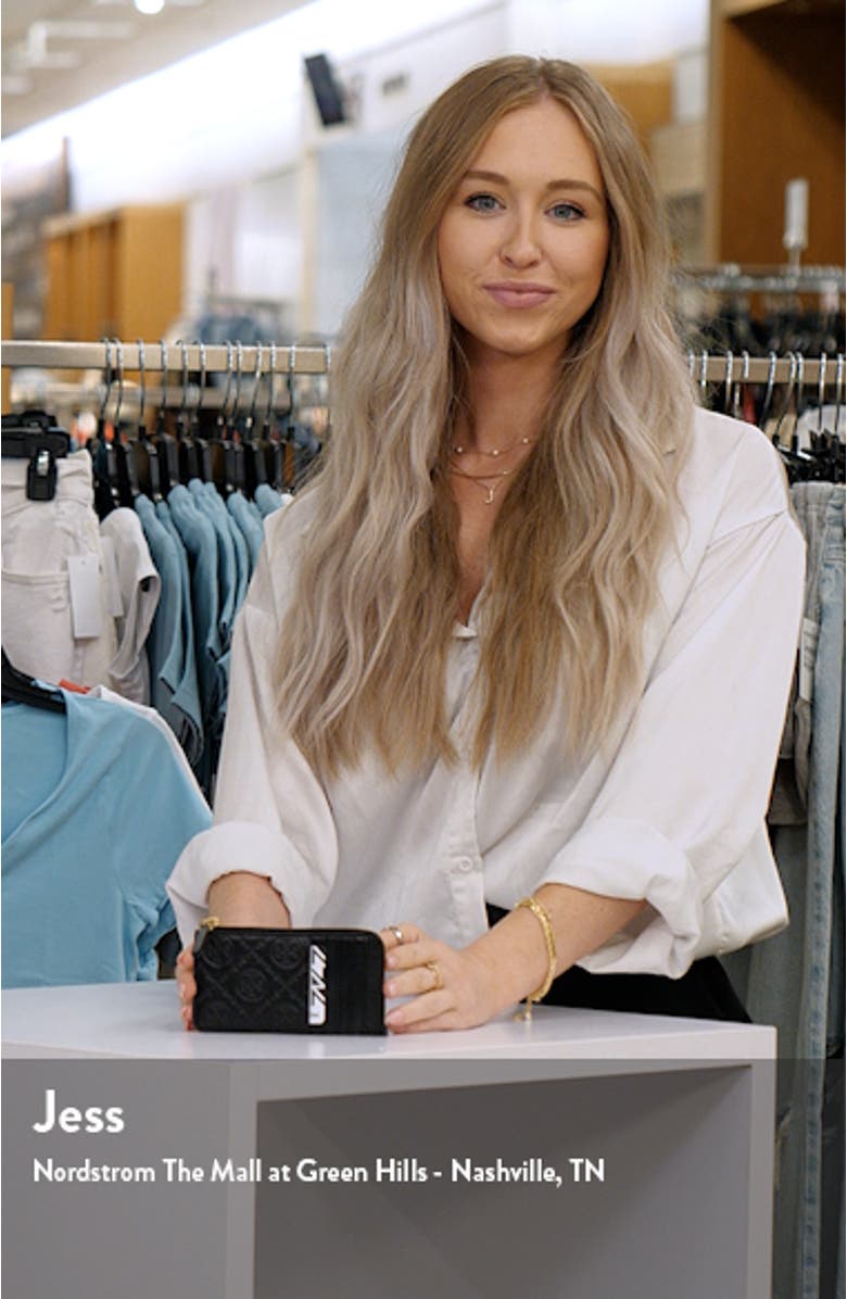 T Monogram Debossed Zip Card Case, sales video thumbnail