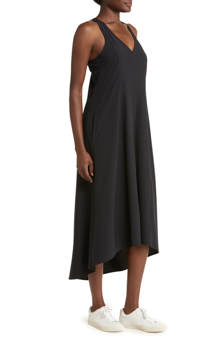 Zella Getaway Relaxed High-Low Maxi Dress, Alternate, color, 