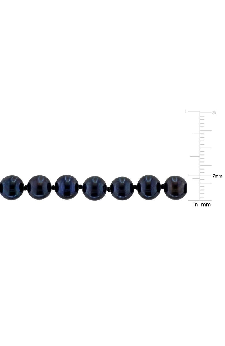 DELMAR Cultured Black Pearl Necklace, 7–7.5mm, Alternate, color, 