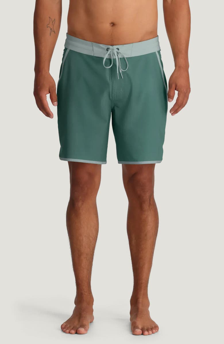 Free Fly Dawn Patrol Board Shorts, Main, color, Sea Pine