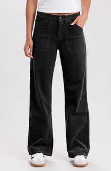 Marcie High Waist Wide Leg Corduroy Pants