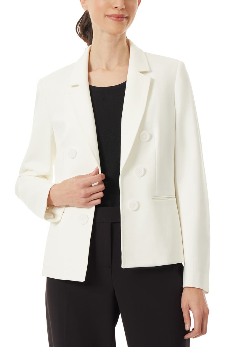 Faux Double Breasted Jacket, Main, color, NYC WHITE