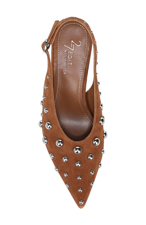 27 Edit Naturalizer Elaine Stud Slingback Pointed Toe Pump In Brown