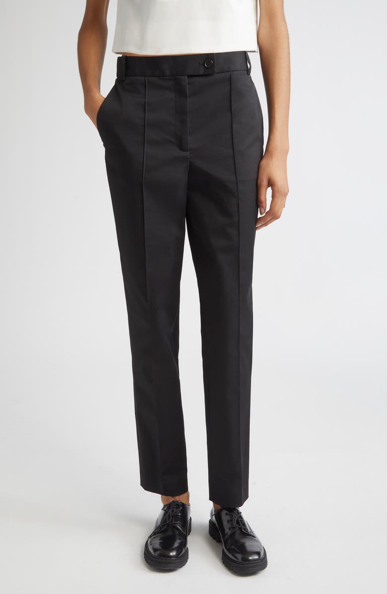 PARTOW Archer Cotton Stretch Twill Pants, Main, color, Black