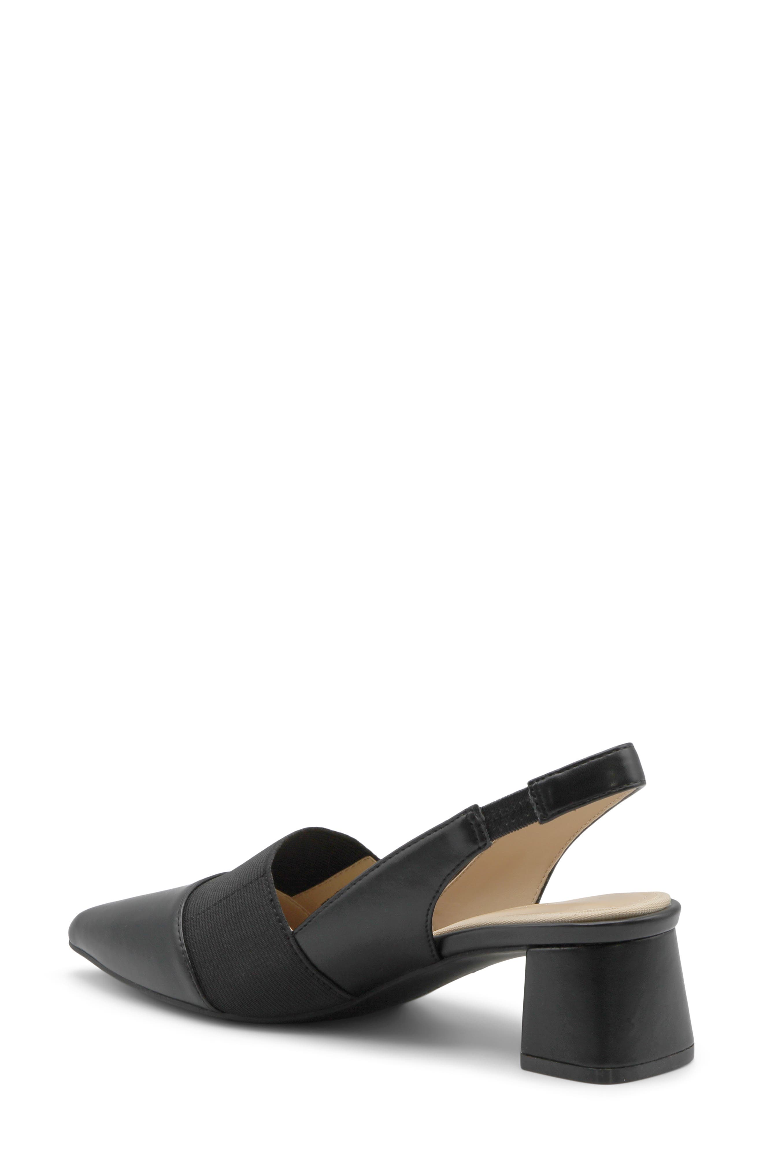 Adrienne Vittadini Seemona Slingabck Pump, Alternate, color, Black Sm