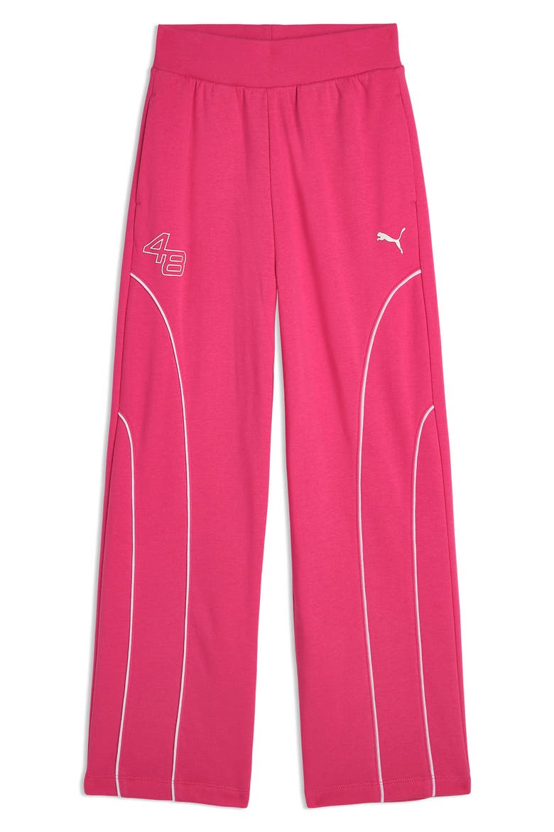 Kids' Star Drive Moto Sweatpants, Main, color, BRIGHT PINK