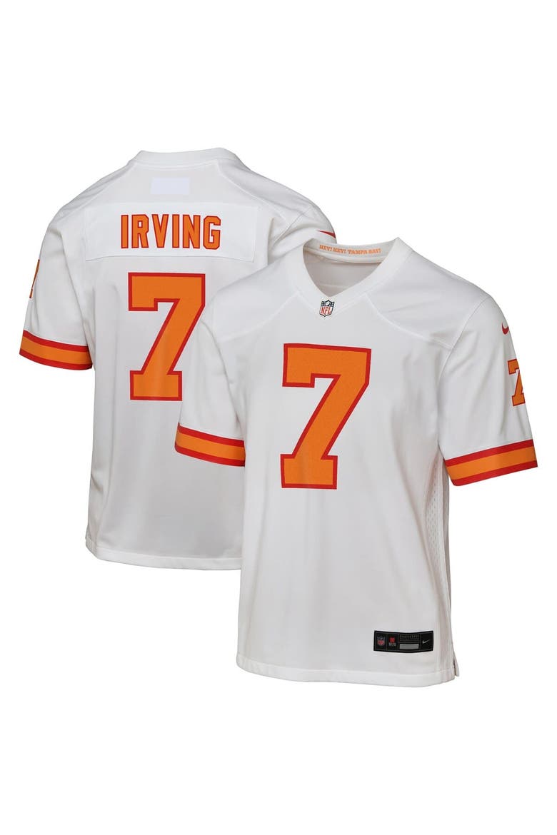 Youth Bucky Irving White '76 Tampa Bay Buccaneers  Game Jersey, Main, color, White