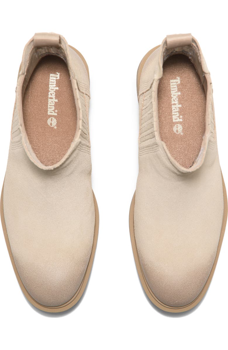 Timberland Brimfield Chelsea Boot, Alternate, color, Light Beige Suede