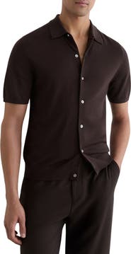 Reiss Drayton Button Through Wool Sweater