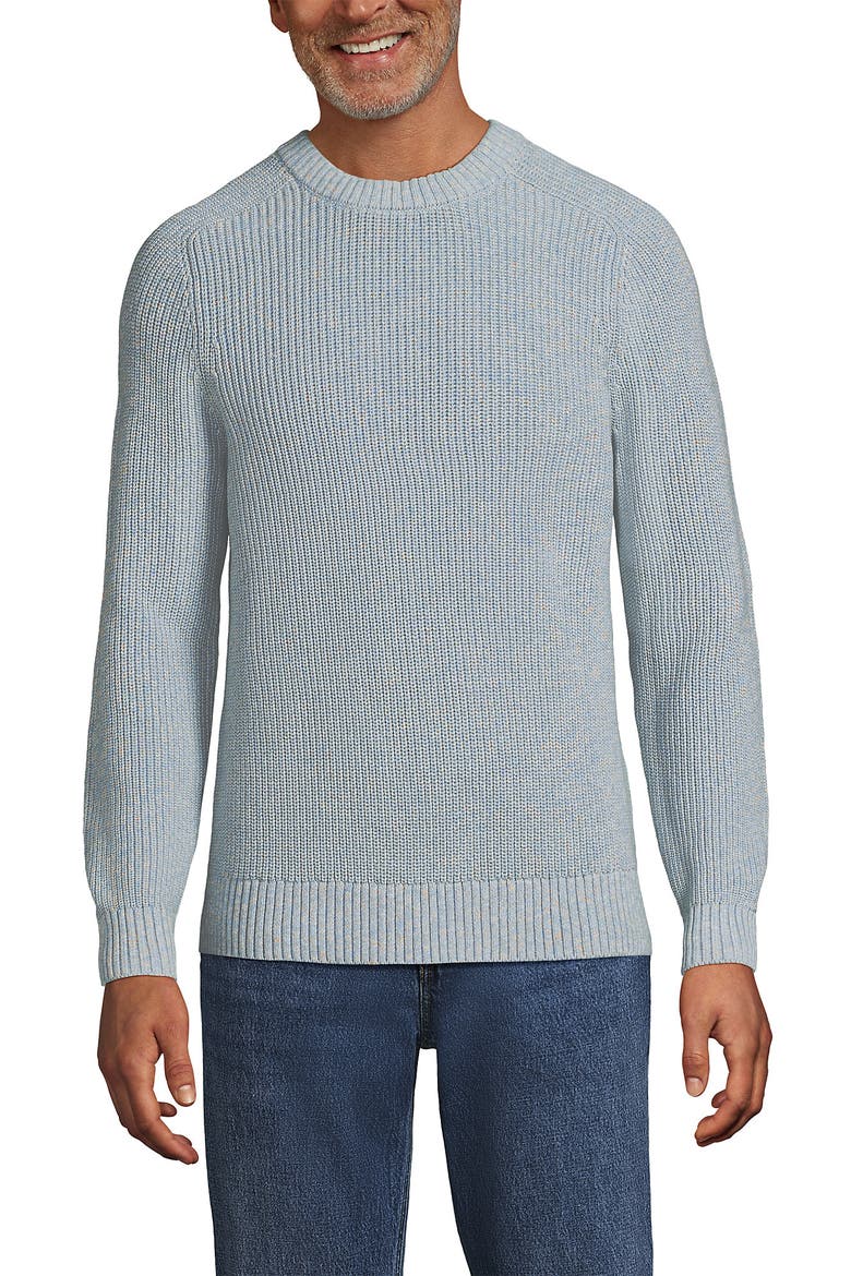 Lands' End Drifter Cotton Crewneck Sweater (Men) | Nordstrom