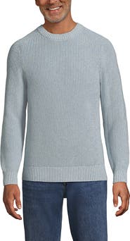 Lands' End Drifter Cotton Crewneck Sweater
