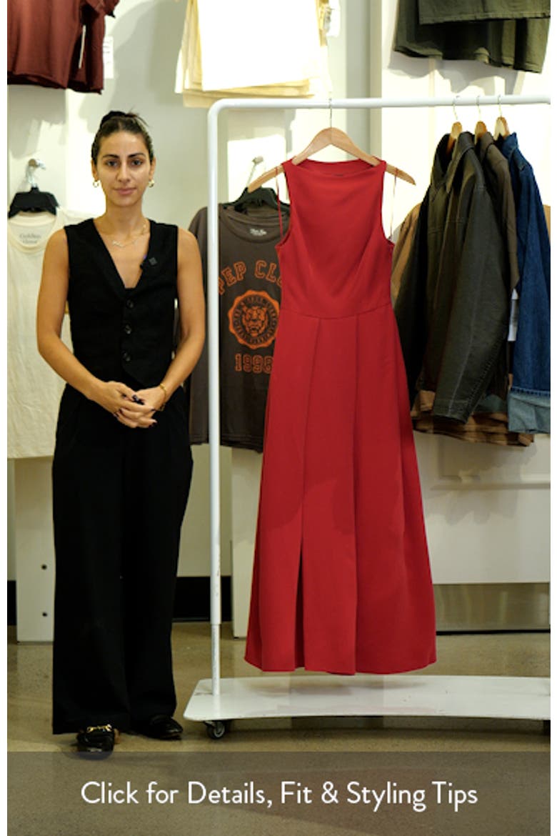 Techno Cady Sleeveless Maxi Dress video