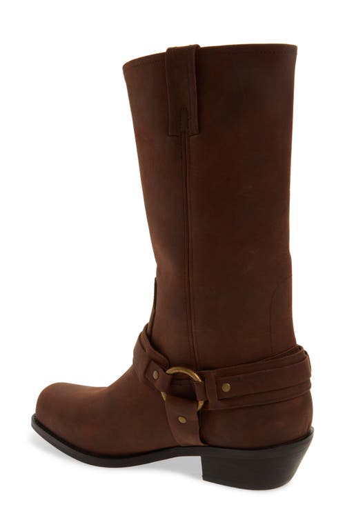 Jeffrey Campbell Waylon Western Boot In Dark Brown Oiled