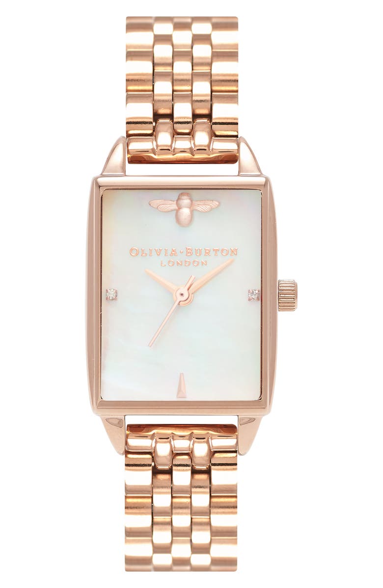 Olivia Burton Beehive Bracelet Watch, 20mm, Main, color,