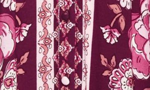 City Chic Fiona Long Sleeve Minidress In Purple