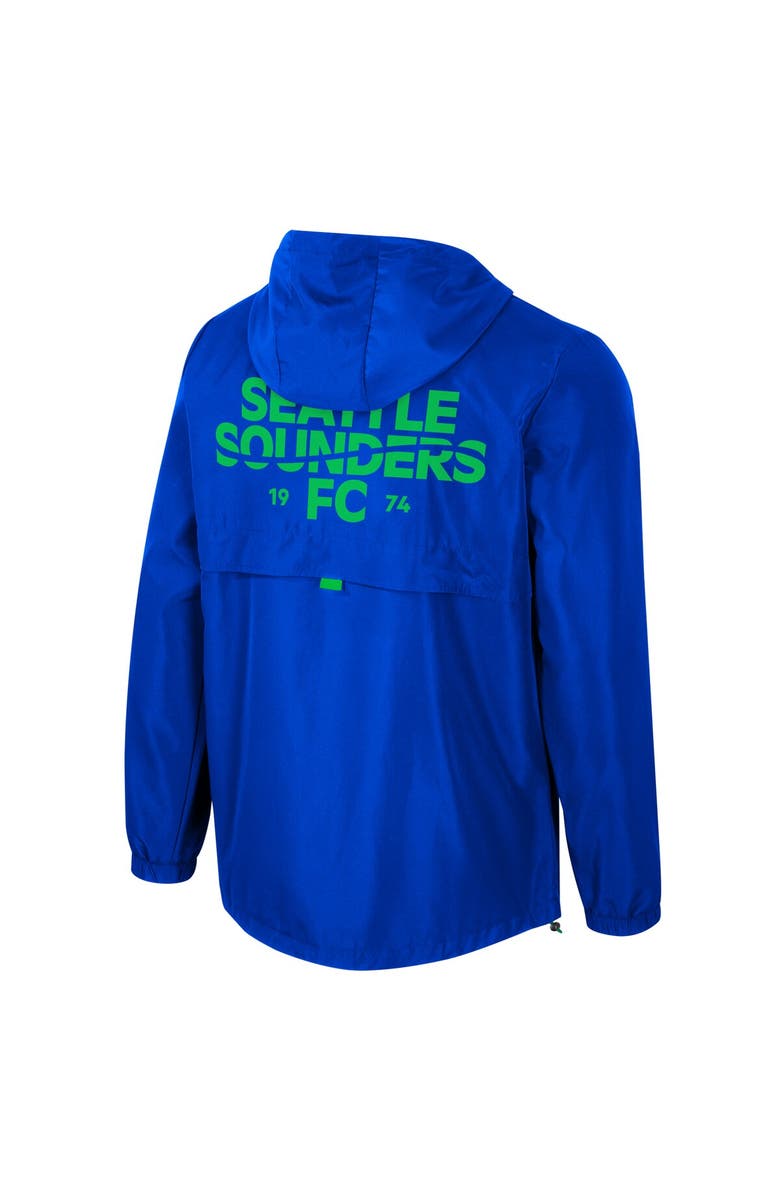 Stadium Essentials Men's Stadium Essentials  Blue Seattle Sounders FC Compete Quarter-Zip Jacket, Alternate, color, 