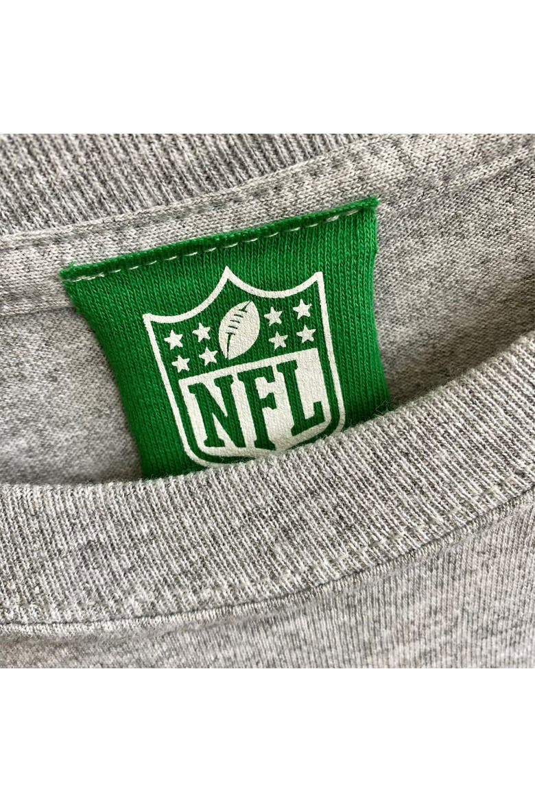 Men's Refried Apparel Heather Charcoal New York Jets Sustainable Split T-Shirt, Alternate, color, Heather Charcoal