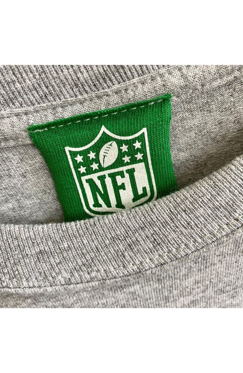 REFRIED APPAREL Men's Refried Apparel Heather Charcoal New York Jets Sustainable Split T-Shirt, Alternate, color, 