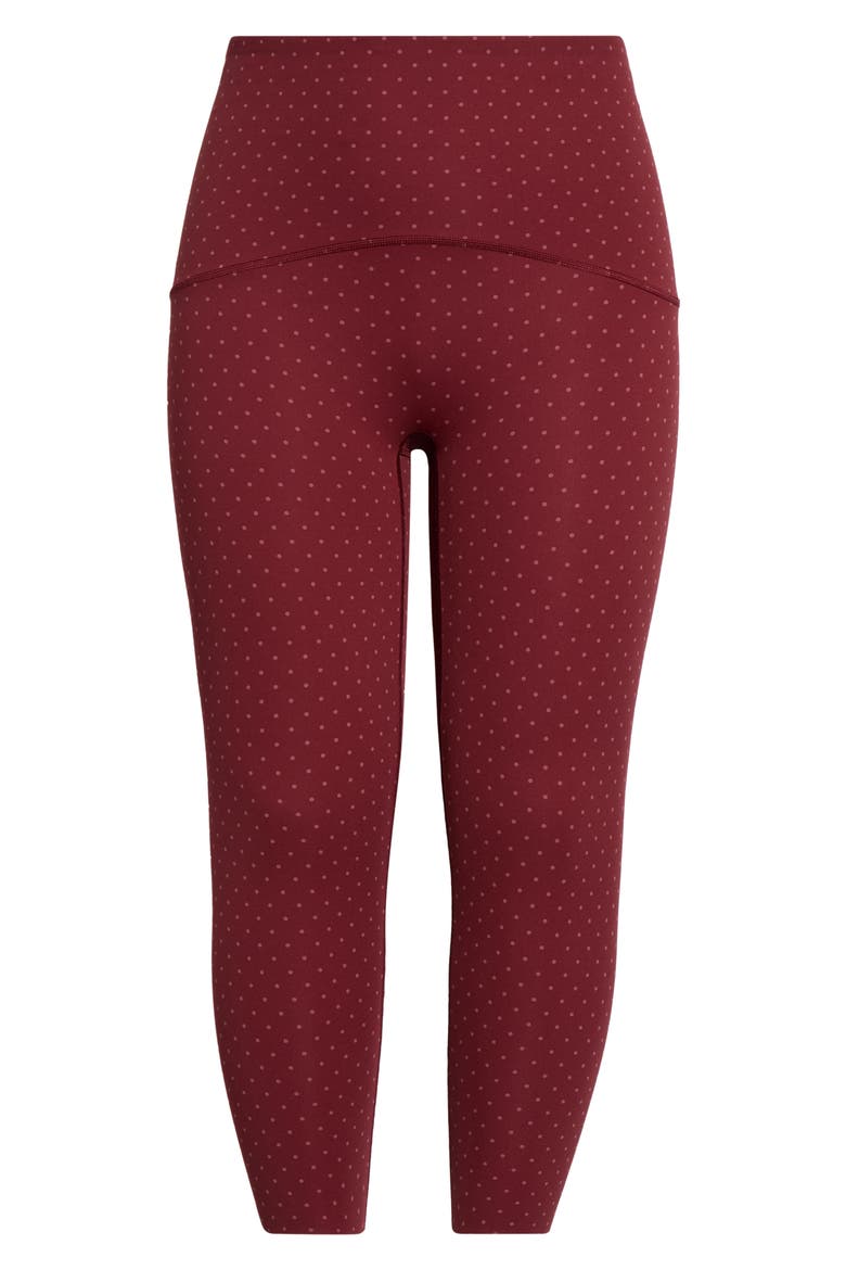SPANXshape® Booty Boost® Leggings, Alternate, color, MICRO TONAL DOT/ RUM RAISIN