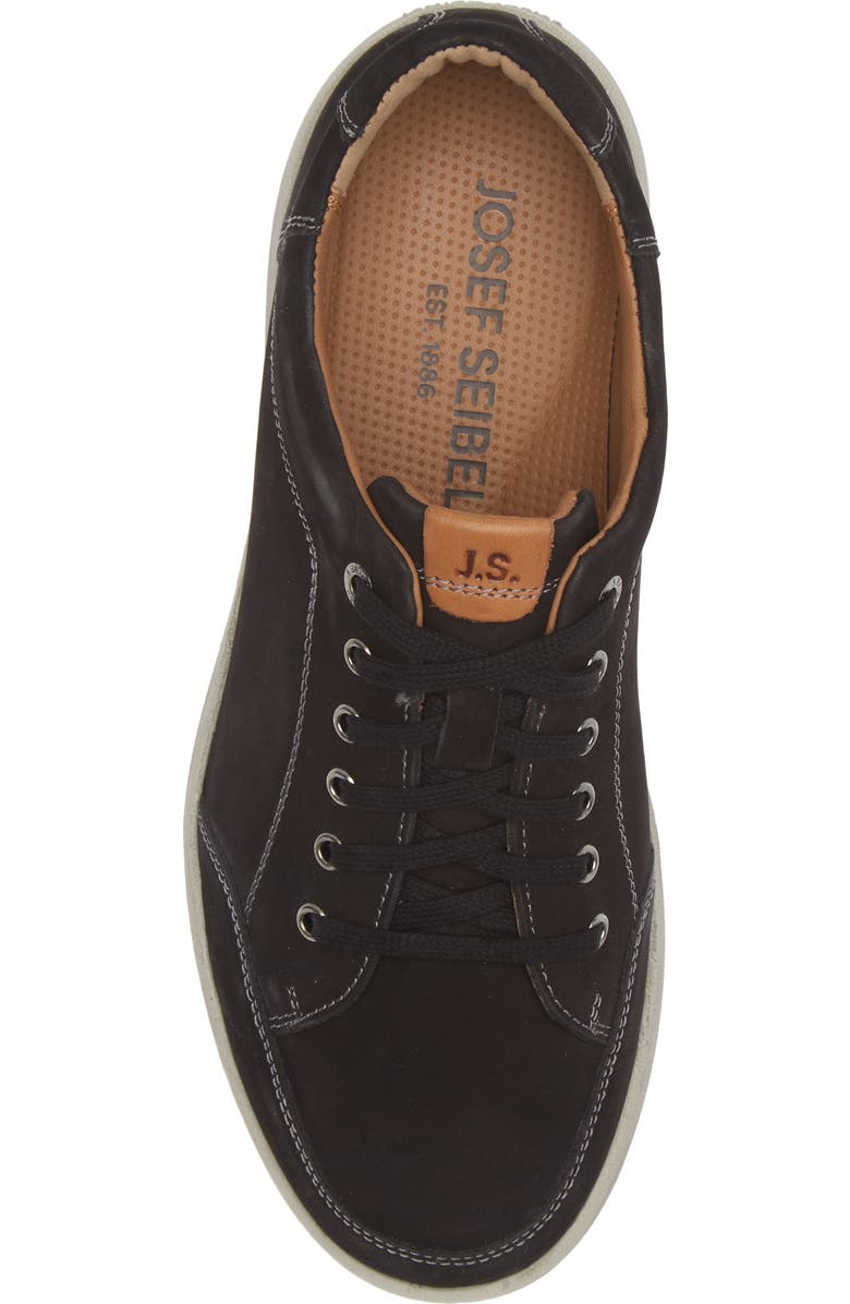 Josef Seibel David Sneaker, Alternate, color, Black Nubuck