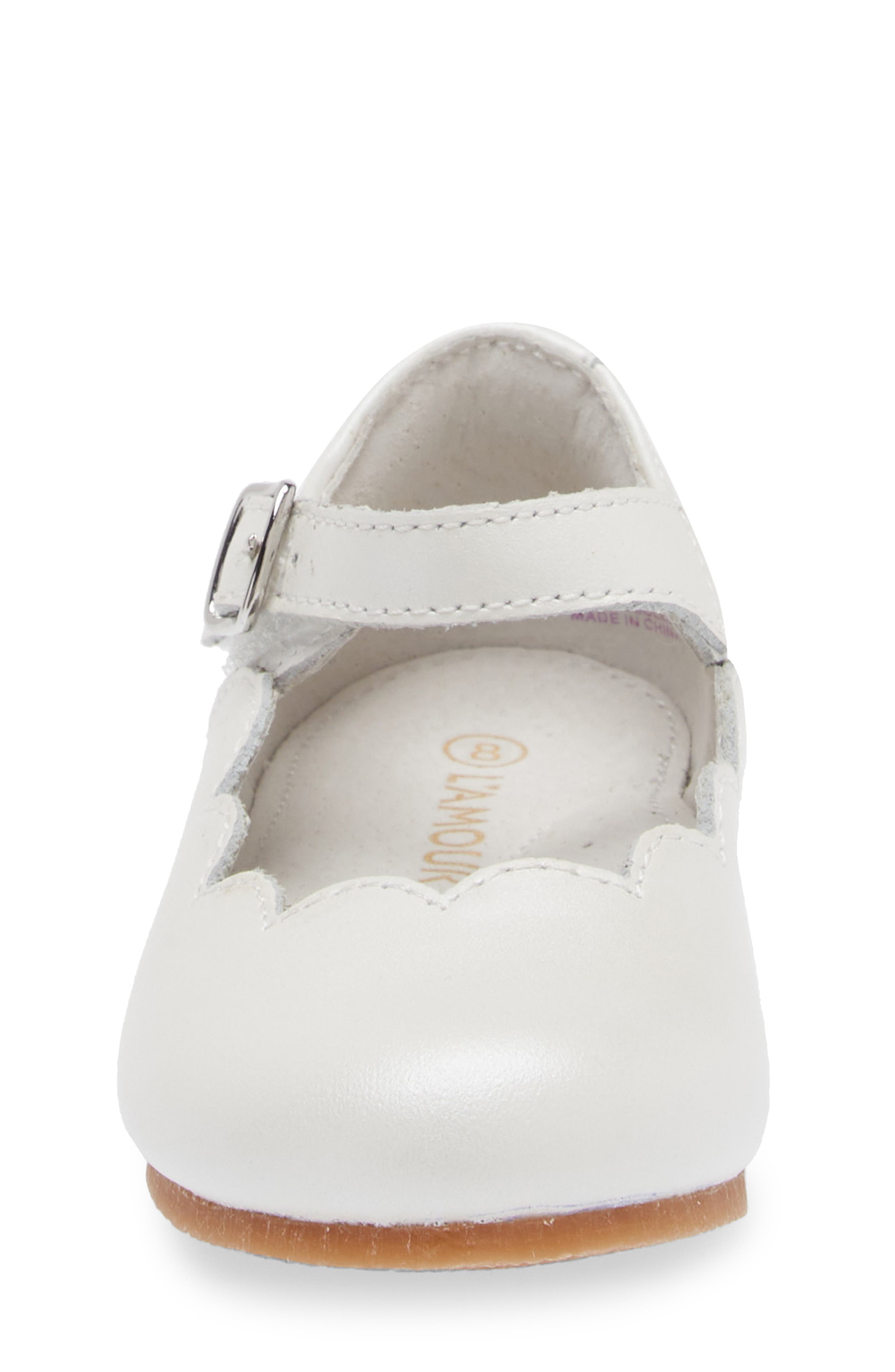 Kids' Sonia Mary Jane Flat, Alternate, color, WHITE