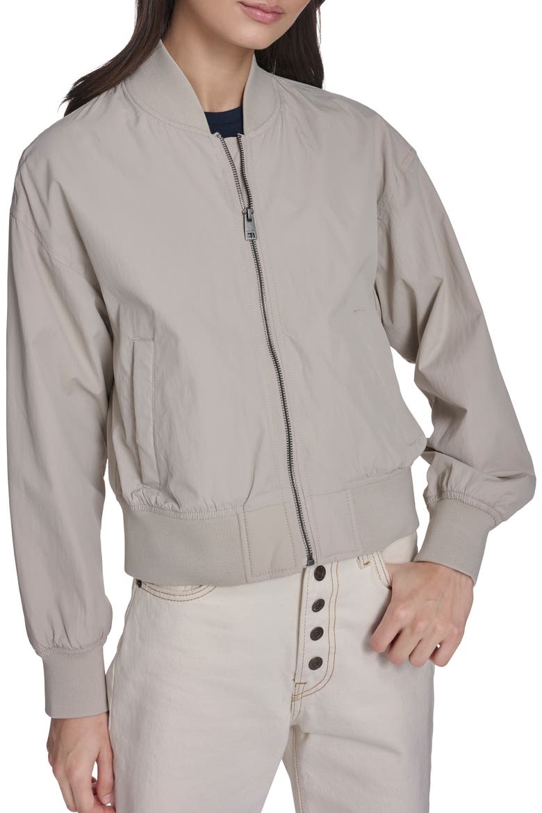 Relaxed Bomber Jacket, Main, color, CHATEAU GREY