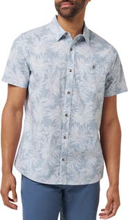 TravisMathew Poolside Sips Short Sleeve Button-Up Shirt