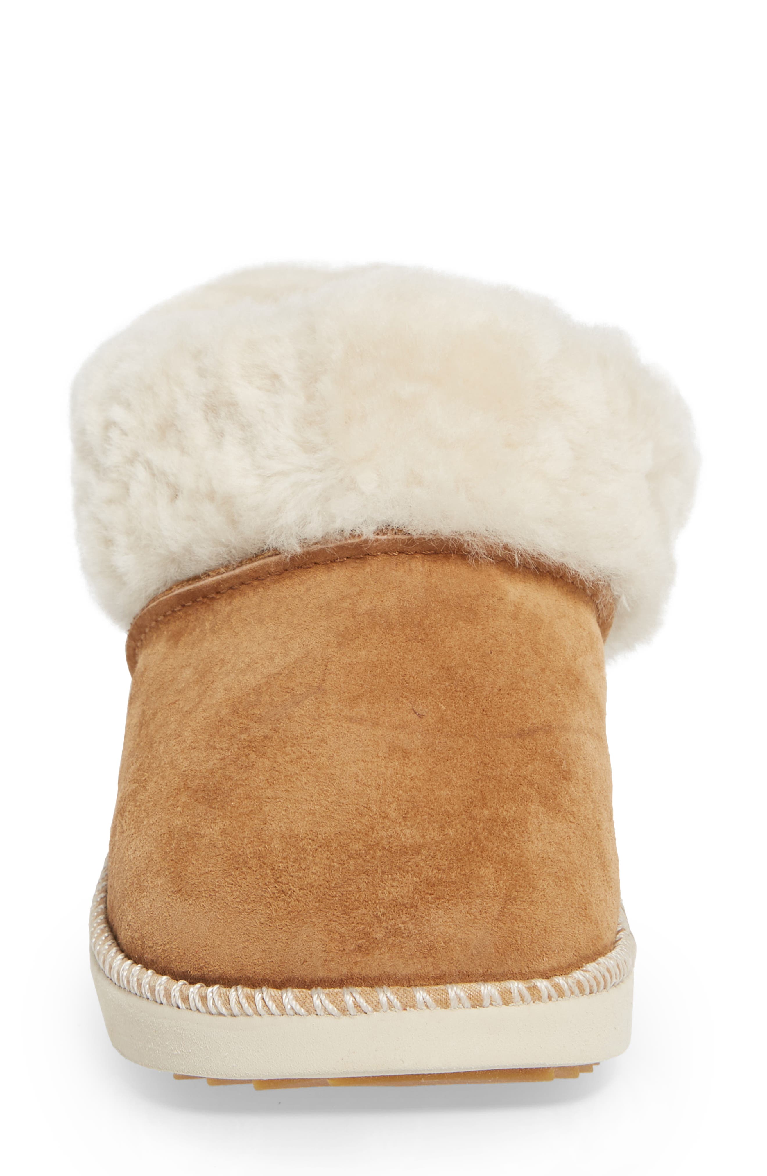 Ku'i Genuine Shearling Slipper, Alternate, color, TAN/ BONE