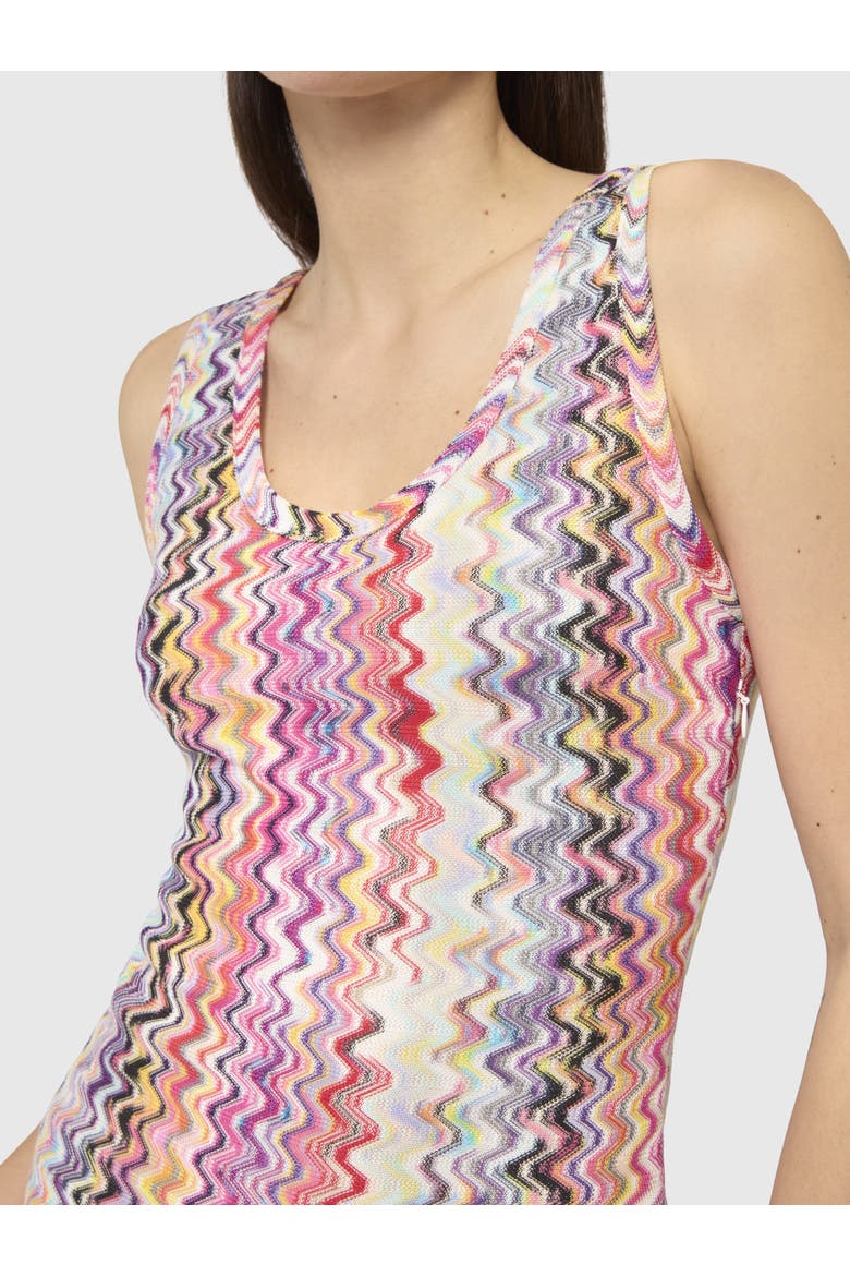 Long Tank Dress, Alternate, color, Pink & Multicoloured