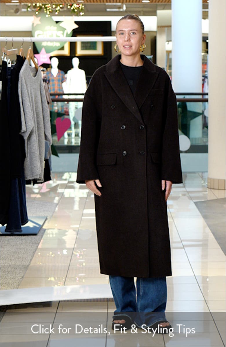 Lara Double Breasted Coat, sales video thumbnail