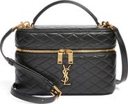 Saint Laurent Large Gaby Quilted Leather Vanity Case