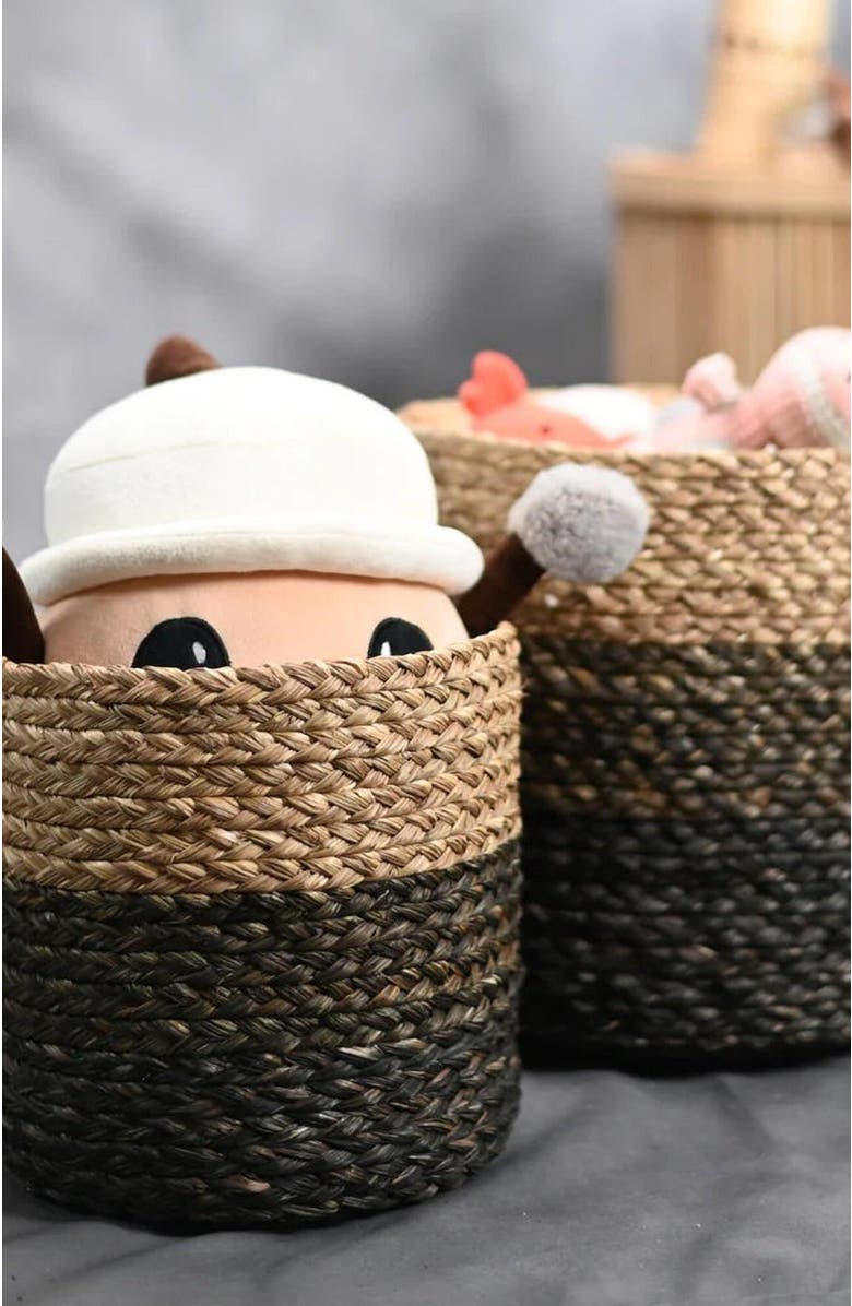 Kadam Haat Sabai Plant Holder / Basket, Alternate, color, Black