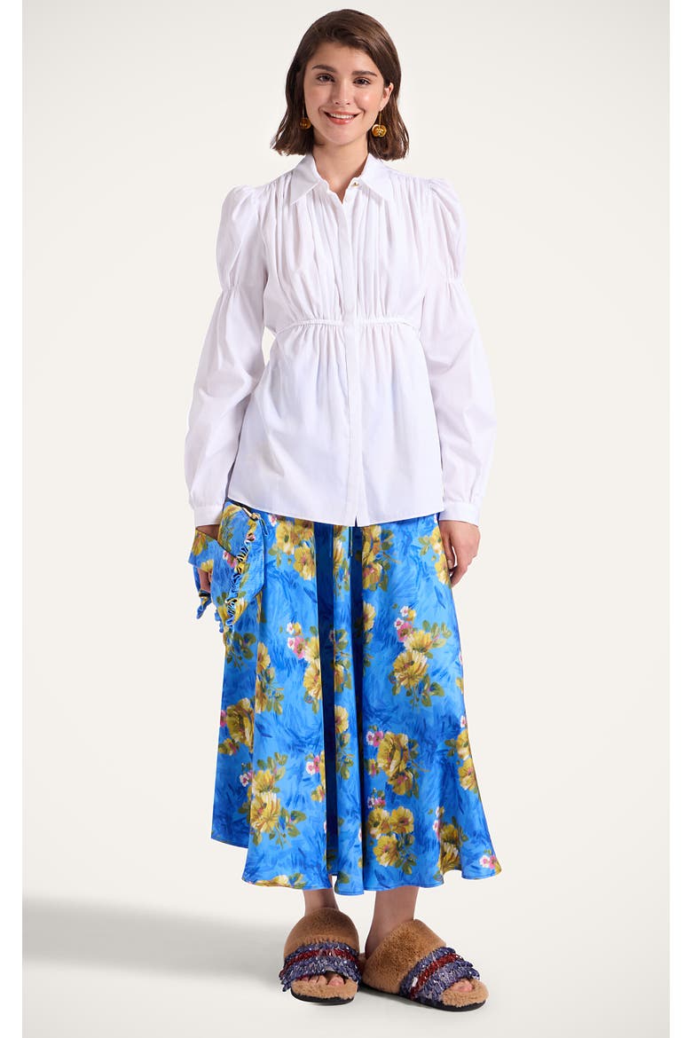 Drawstring Skirt, Main, color, Riptide Light Blue