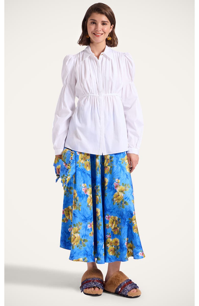 La DoubleJ Drawstring Skirt, Main, color, Riptide Light Blue