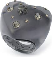 Kurt Geiger London Resin Heart Cocktail Ring