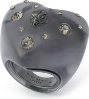 Kurt Geiger London Resin Heart Cocktail Ring