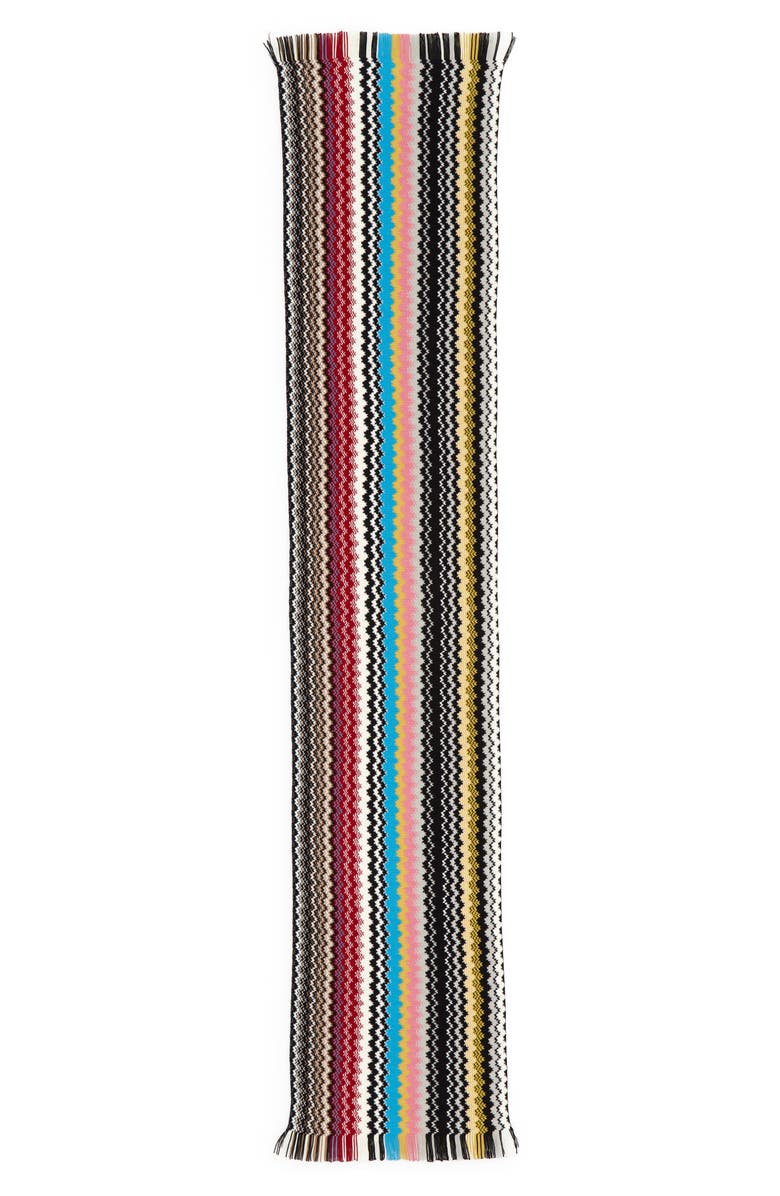 Missoni Zigzag Wool Blend Scarf, Alternate, color, 