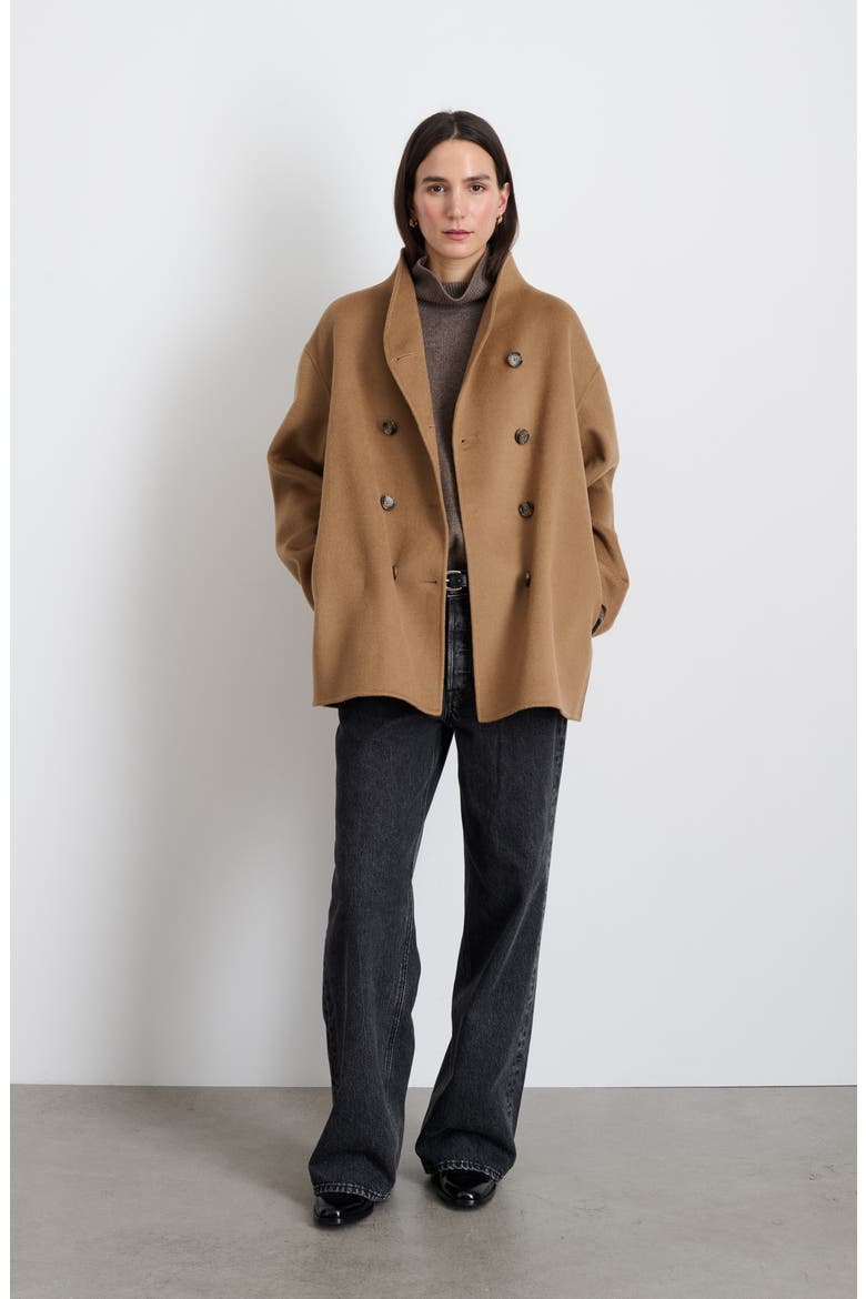 Sophia Wool Blend Coat, Alternate, color, CAMEL