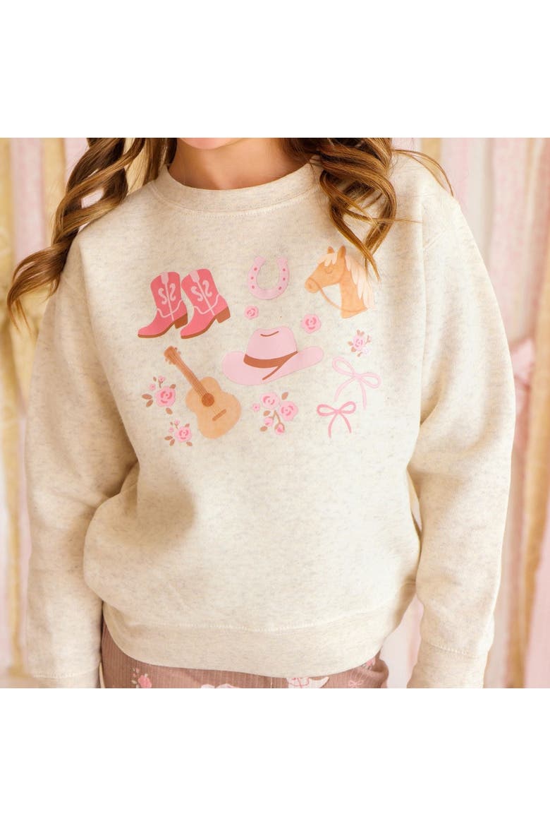 Western Girl Sweatshirt, Alternate, color, Natural Heather